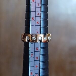 Vintage RSC gold tone‎ and CZ ring